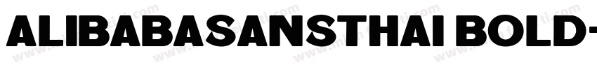 alibabasansthai bold字体转换
